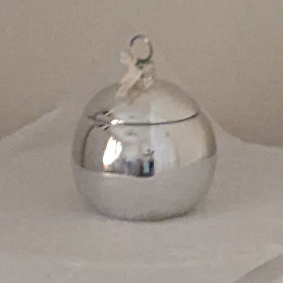 Bath & Body Works Silver Ball Ornament Vintage Decoration - Picture 2 of 6